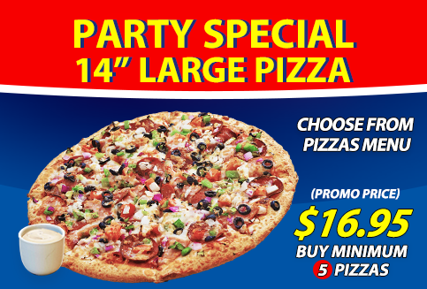 Party Special Pizzas